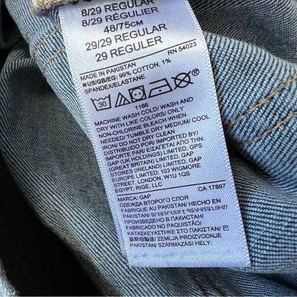 Gap denim girlfriend distressed jeans - Picture 2 of 7